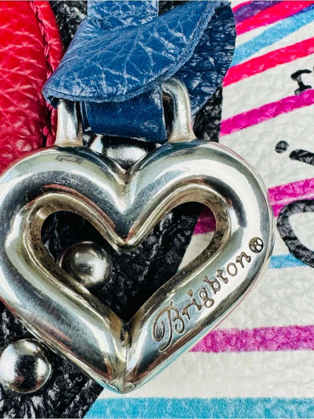 Brighton The Art of Love Tote, featuring a vibrant hand-drawn artwork.